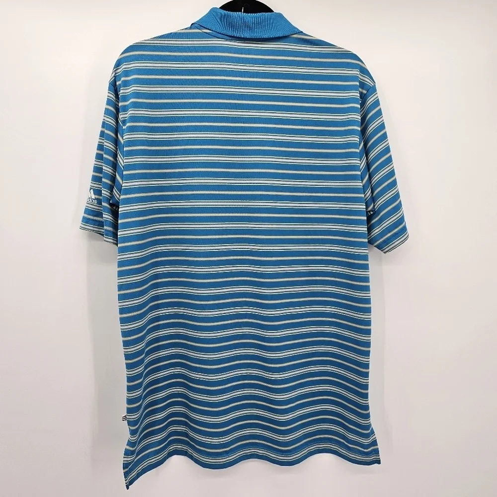 Adidas Golf Stripe Polo Mens Size Medium